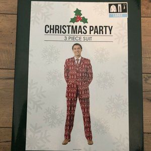 NIB Men's Ugly CHRISTMAS Party 3 Piece Suit Large
